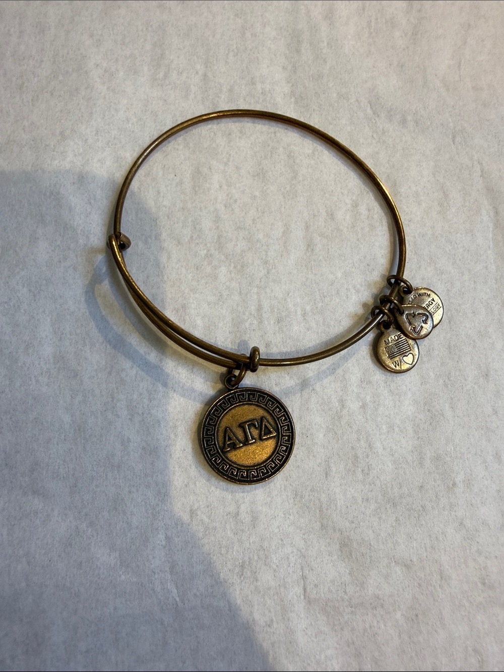 **2/$15 Alex and Ani Delta Gamma ΔΓ Sorority gold